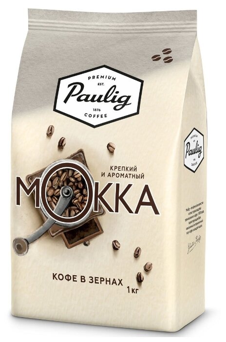 

Кофе в зернах Paulig Mokka 1кг, средняя обжарка, смесь арабики и робусты (16669), Mokka