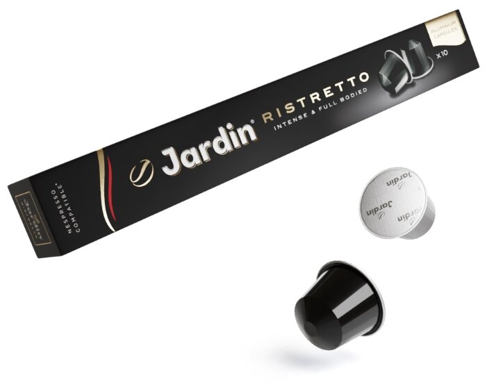 

Капсулы кофе/ристретто Jardin Ristretto, 10 порций/10 капсул, 25 мл, Nespresso (1352-10), Ristretto