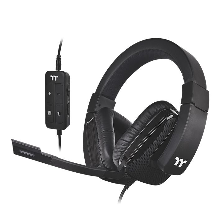 

Проводная гарнитура THERMALTAKE Shock XT 7.1, Jack 3.5mm/USB, черный (GHT-SHX-DIECBK-36), Shock XT 7.1