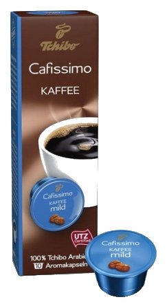 

Капсулы кофе Tchibo Kaffee Mild, 10 порций/10 капсул, Cafissimо (EPCFTCKK07,8K), Kaffee Mild