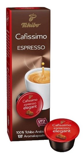 

Капсулы кофе/эспрессо Tchibo Espresso Elegant, 10 порций/10 капсул, Cafissimо (EPCFTCEM0007K), Espresso Elegant