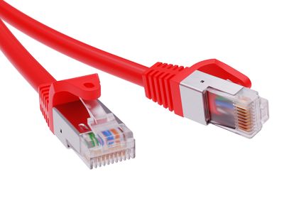

Патч-корд FTP кат.6, 0.5 м, RJ45-RJ45, красный, экранированный, LSZH, DKC (RN6FU4505RD)