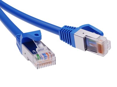 Патч-корд DKC FTP, кат.5e, 1 м, RJ45-RJ45, синий (RN5EFU4510BL)