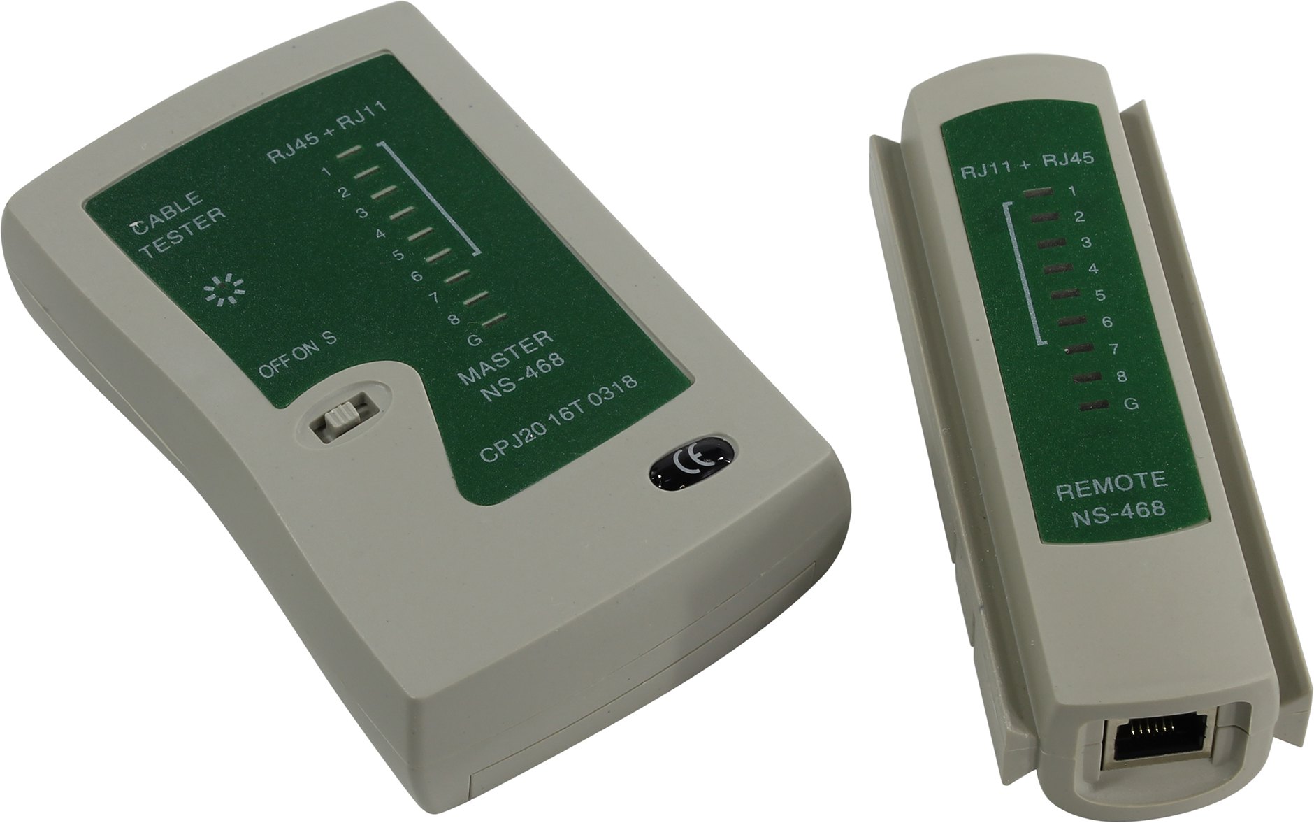 Тестер сетевой Exegate LT-007 (NS-468) для RJ-45/RJ-11/RJ-12 (EX271121RUS)