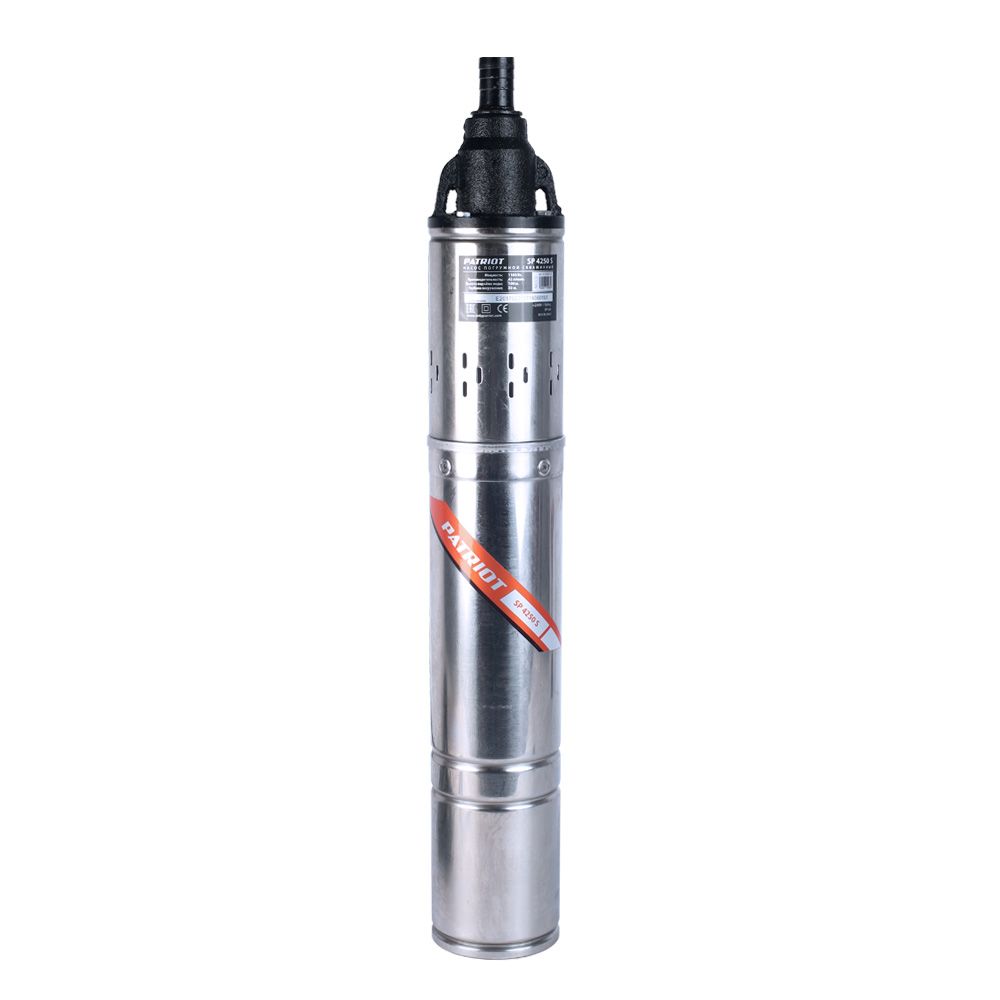 

Электрический водяной насос PATRIOT SP 4250 S, 1100Вт, погружной, винтовой, производительность 2.52 м³/час, глубина погружения 30м, 12.5кг (315302462), SP 4250 S