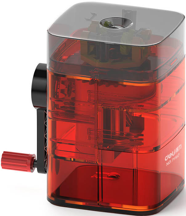 Точилка для карандашей механическая Deli 71162Red