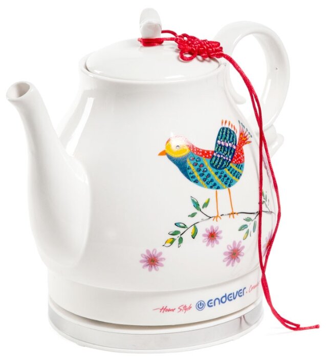 

Чайник ENDEVER KR-410 1.6л. 1600Вт, закрытая спираль, керамика, белый (80464), KR-410