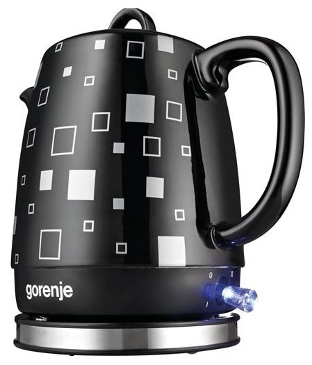 

Чайник Gorenje K10BKC 1л. 1630Вт, закрытая спираль, керамика, черный (K10BKC ), K10BKC