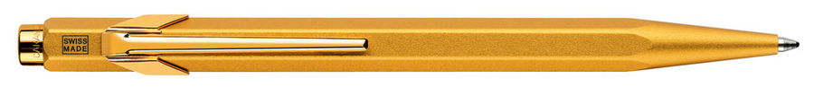 Ручка шариковая автомат CARANDACHE Carandache Office Goldbar, синий, Алюминий, подарочная упаковка (849.999)
