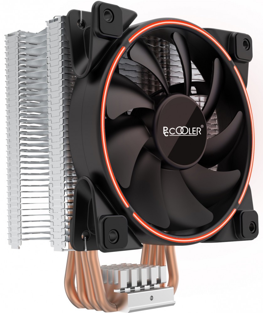

Кулер для процессора PCcooler GI-X4R V2 для Socket 775/115x/1200/2011/2011-3/2066/AM2/AM2+/AM3/AM3+/FM1/AM4, 120мм, 1800rpm, 26 дБ, 145W, 4-pin PWM, Al, Red LED, GI-X4R V2