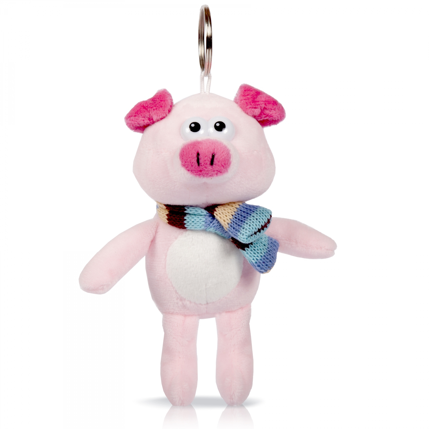

Мягкая игрушка Bebelot "Свинюшка в шарфике", 10 см, брелок, розовый (BHO1703-447//розовый), "Свинюшка в шарфике"