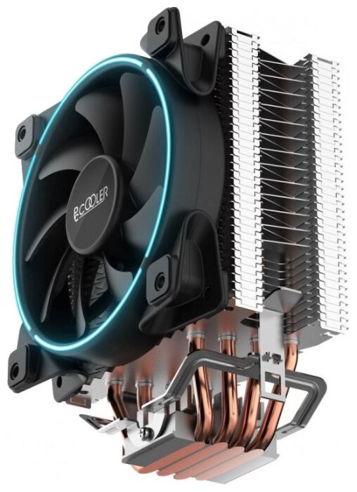 

Кулер для процессора PCcooler GI-X4B для Socket 775/115x/1200/AM2+/AM3/AM3+/FM1, 120мм, 1800rpm, 26.5 дБА, 145W, 4-pin PWM, Al, Blue LED, GI-X4B