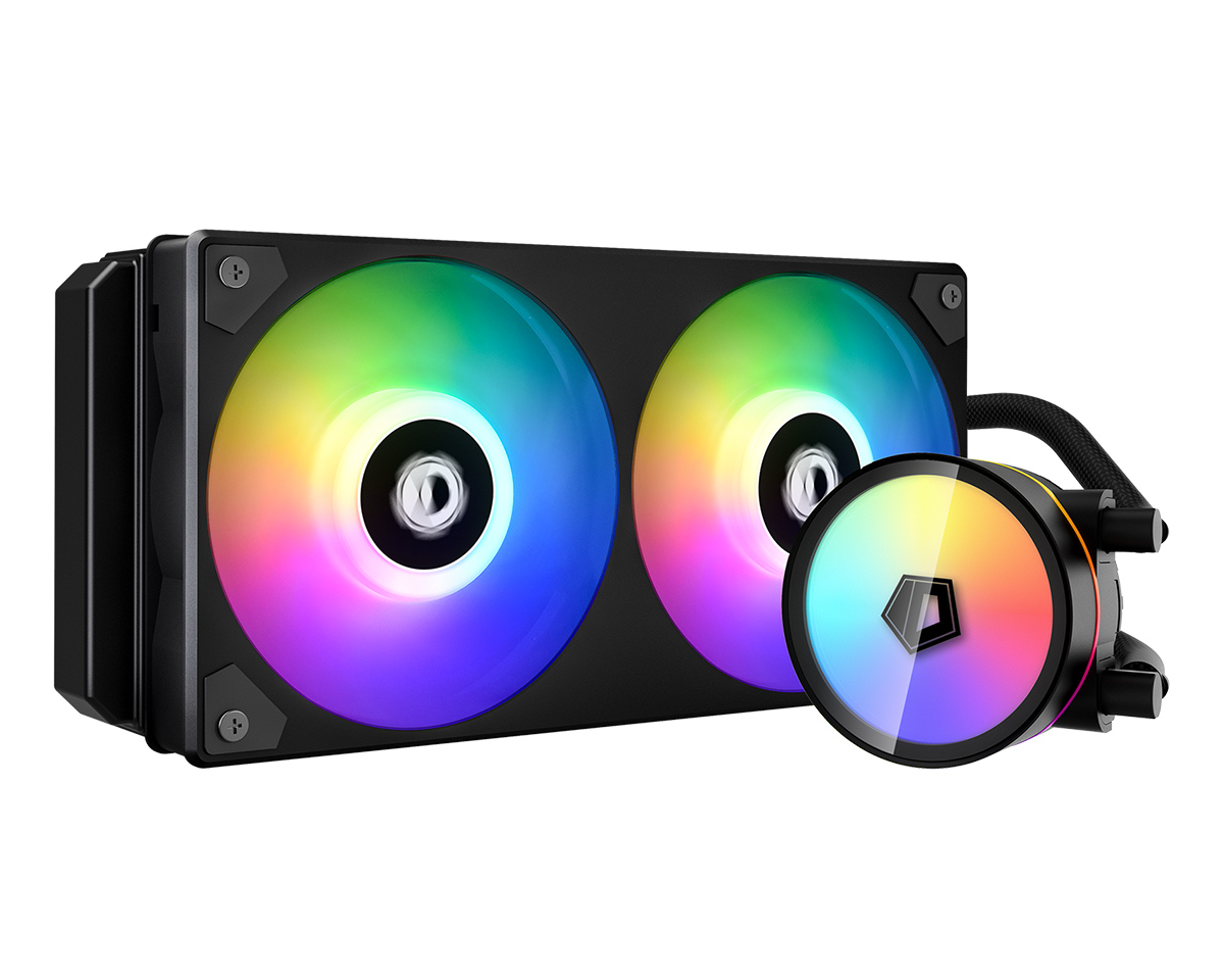 

Жидкостное охлаждение ID-COOLING ICEFLOW 240 для Socket 115x/2066/2011/2011-3/1200/AM4, 250Вт, 2x120мм, RGB LED, ICEFLOW 240