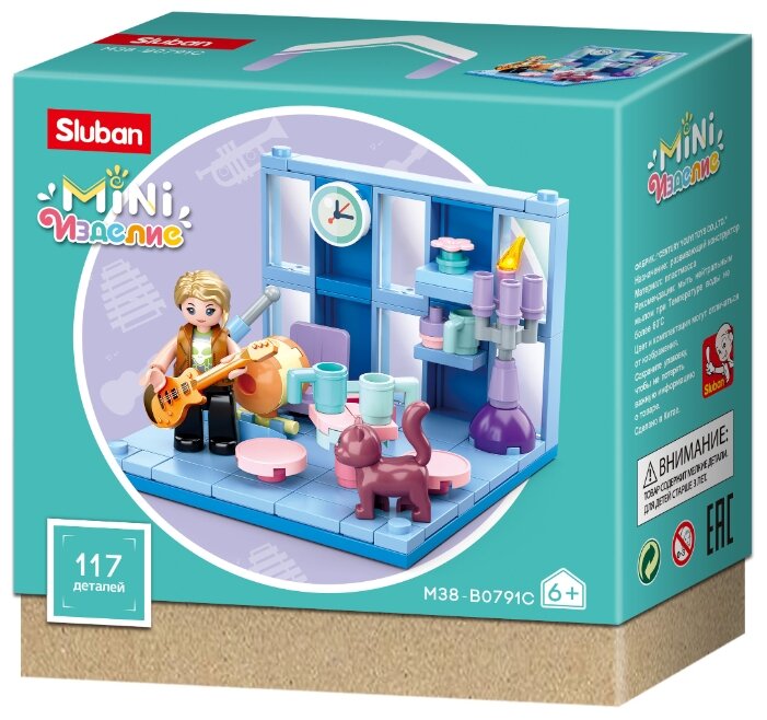 

Конструктор SLUBAN "Мини-комната: Гитарист в баре", деталей: 117 (M38-B0791C), "Мини-комната: Гитарист в баре"