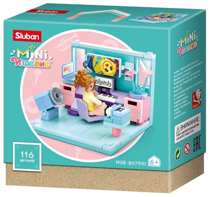 

Конструктор SLUBAN "Мини-комната: Клавишница", деталей: 116 (M38-B0791D), "Мини-комната: Клавишница"