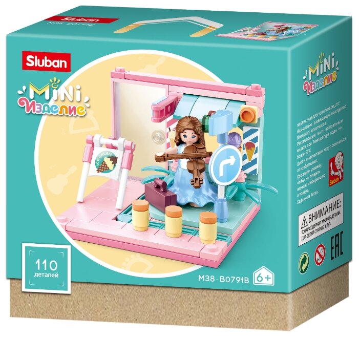 

Конструктор SLUBAN "Мини-комната: Скрипачка в кафе", деталей: 110 (M38-B0791B), "Мини-комната: Скрипачка в кафе"