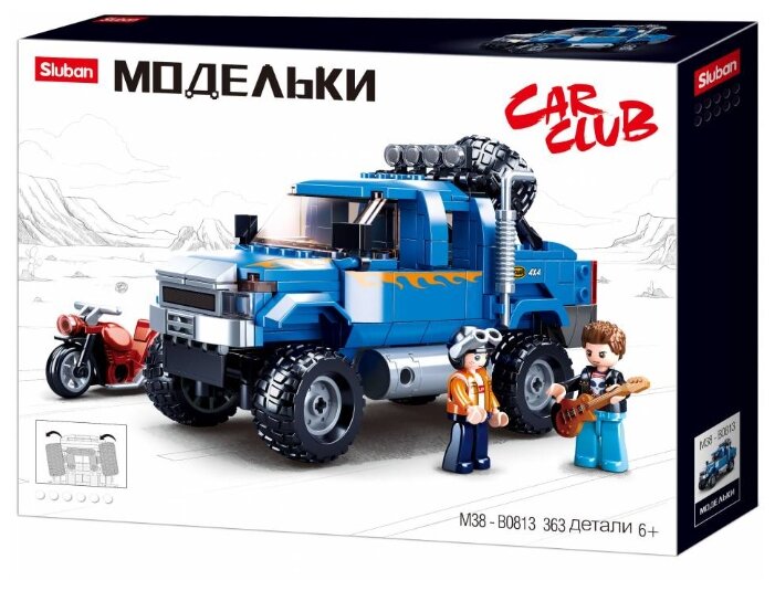 Конструктор SLUBAN "Транспорт: Внедорожник рокеров", деталей: 363