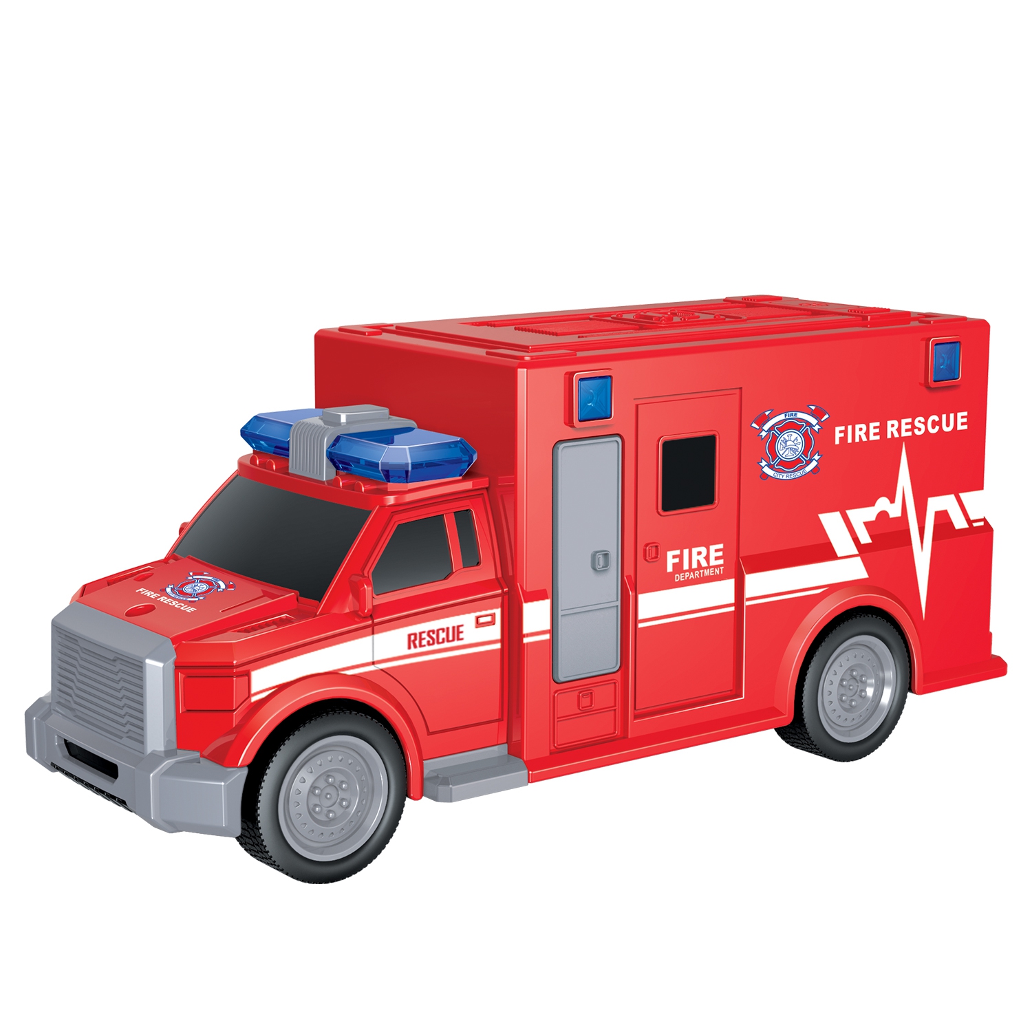 Пожарный автомобиль Handers "Пожарный фургон", 19 см, красный