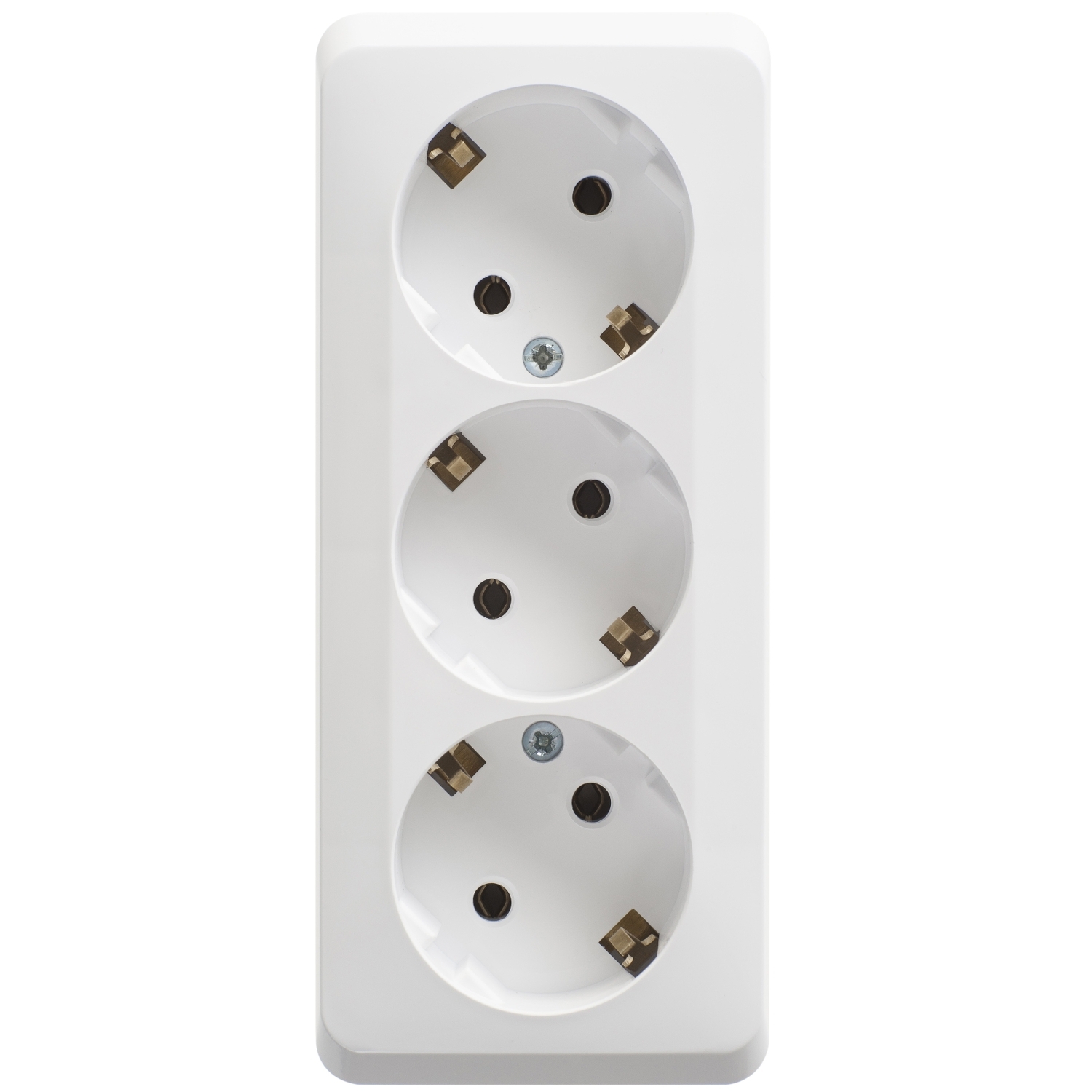Розетка Schneider Electric Этюд PA16-011B, 3-х постовая, белый