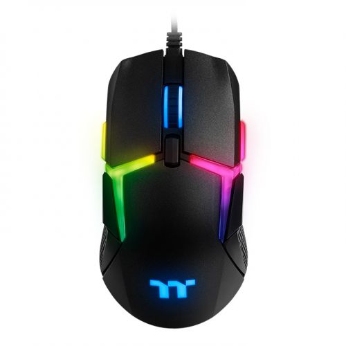 Мышь проводная Thermaltake Level 20 RGB, 16000dpi, оптическая светодиодная, USB, черный (GMO-LVT-WDOOBK-01)