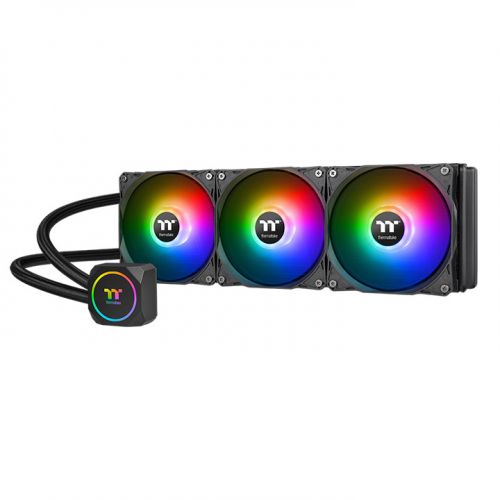 

Жидкостное охлаждение Thermaltake TH360 ARGB Sync для Socket 115x/1200/775/AM4/AM3/AM3+/FM1/AM2+/FM2/FM2+, 3x120мм, RGB LED (CL-W300-PL12SW-A), TH360 ARGB Sync