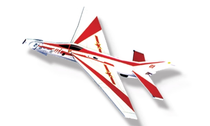 Самолет LYONAEEC Aerobatic Glider "August 1st", 29 см, белый/красный