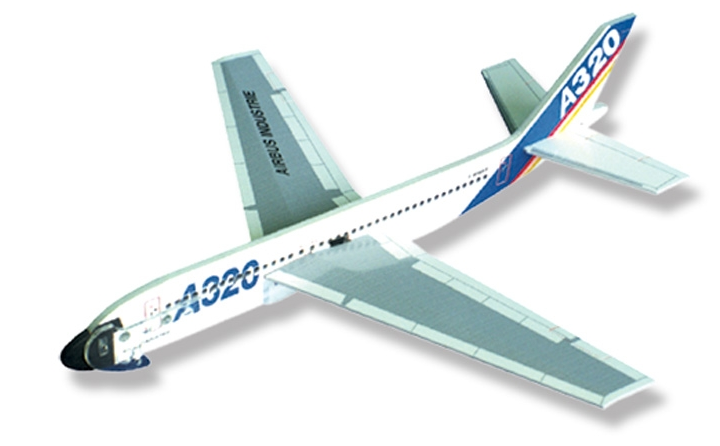 

Самолет LYONAEEC Power Launch Glider "A320", 29 см, белый (95809), Power Launch Glider "A320"