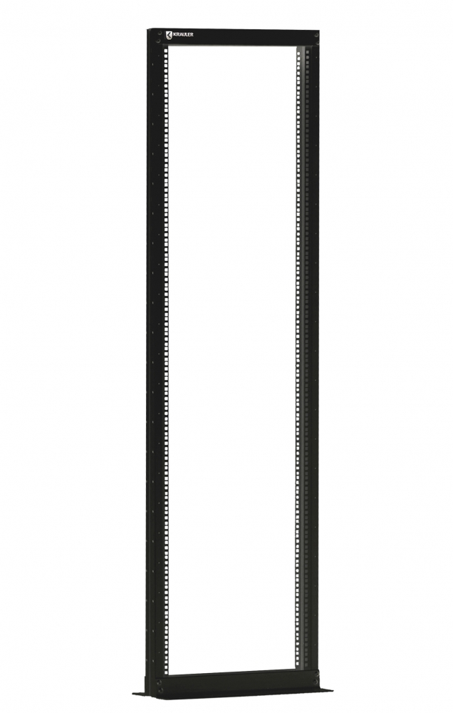 Стойка открытая однорамная без роликов KRAULER KRR-133 (32U, 543x280x1590mm), черная