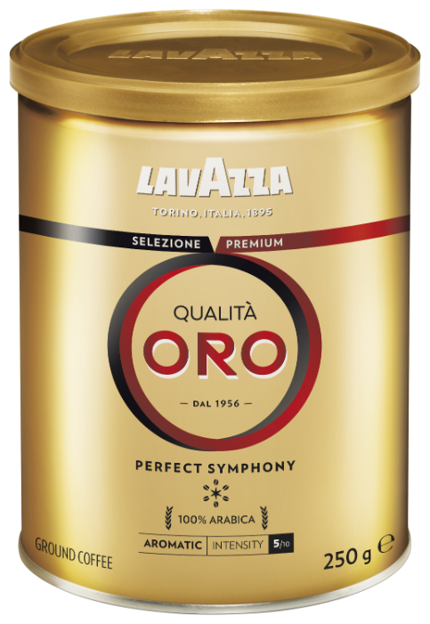 

Кофе молотый Lavazza Qualita Oro 250г, арабика, средняя обжарка, средний помол, жестяная банка (2058), Qualita Oro