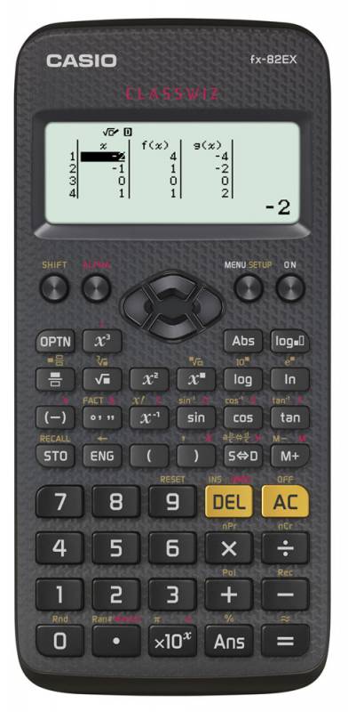 

Калькулятор научный CASIO FX-82EX, 10+2-разрядный, кол-во функций:274, многострочный экран, черный (FX-82EX-S-EH-V/FX-82EX-W-EJ-V), FX-82EX