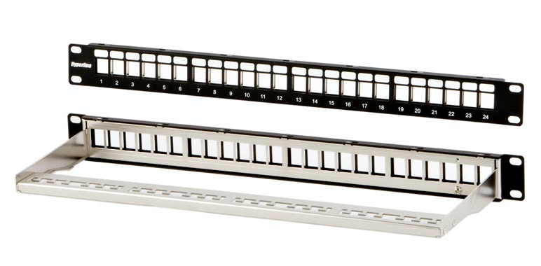 

Патч-панель в шкаф 19" 1U, порты: 24, органайзер, черный, Hyperline (PPBL3-19-24-SH-RM)