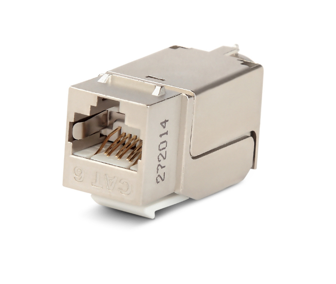 

Модуль Keystone Hyperline, 1xRJ-45 cat.6 экранированный, 1шт., белый (KJNE-8P8C-C6-90-SH-F-WH)