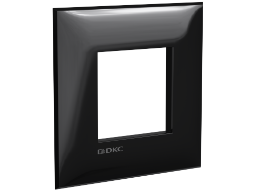 Рамка DKC ARTLEBEDEV Avanti, горизонтальная и вертикальная, 1-пост, 2-модуля, черный (4402902)