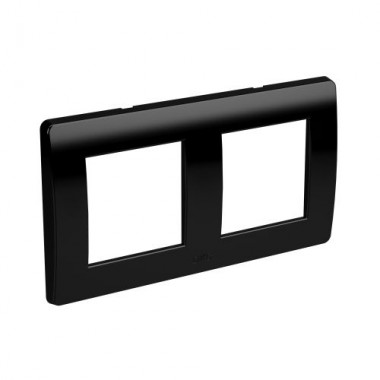 

Рамка DKC BRAVA, горизонтальная и вертикальная, 2-поста, 4-модуля, черный (75012B)