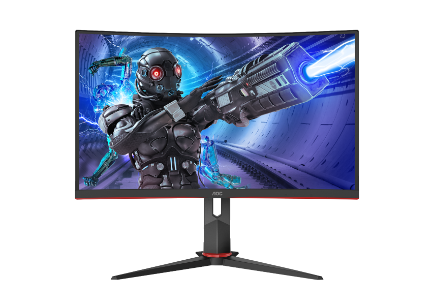 

Монитор 27" AOC C27G2ZU VA, изогнутый, 1920x1080 (16:9), 300кд/м2, 240 Гц, 0.5мс, 178°/178°, AMD FreeSync Premium, HDMI, DisplayPort, USB-Hub, черный/красный (C27G2ZU/BK), C27G2ZU