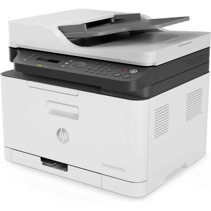 МФУ лазерный HP Color Laser 179fnw, A4, цветной, 18стр/мин (A4 ч/б), 600x600dpi, АПД-40 листов, факс, сетевой, Wi-Fi, USB (4ZB97A) плохая упаковка