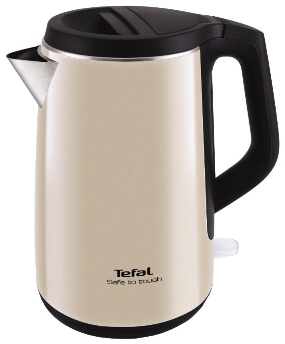 

Чайник электрический Tefal KO 371 Safe to touch 1.5л. 2.2 кВт, металл/пластик (двойные стенки), бежевый/черный (7211001804), KO 371 Safe to touch