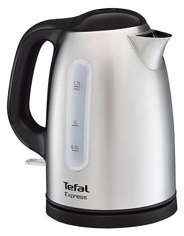 

Чайник Tefal KI 230D30 Express II 1.7л. 2400Вт, закрытая спираль, металл/стекло, серебристый (7211001756), KI 230D30 Express II