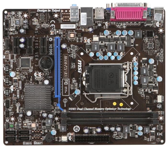 Материнская плата MSI H61M-P21, Socket1155, Intel H61, mATX