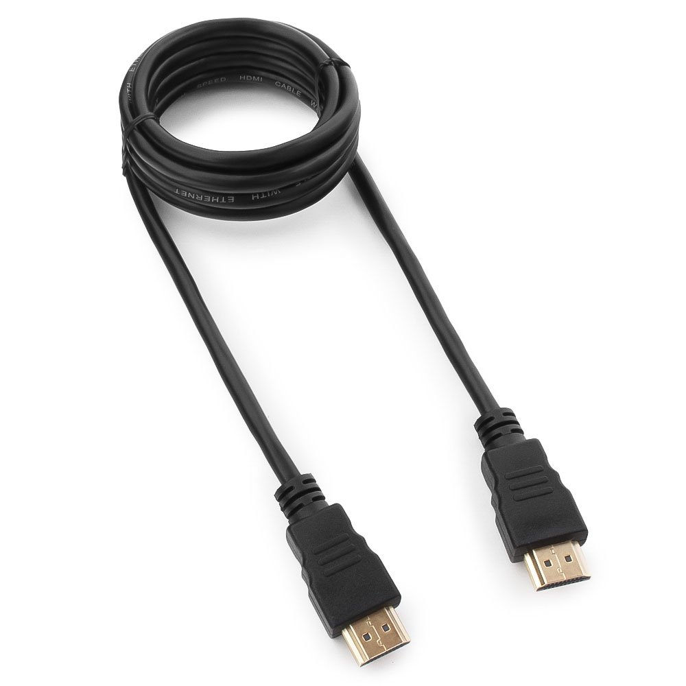 

Кабель HDMI(19M)-HDMI(19M) v1.4, 1.8 м, черный Гарнизон