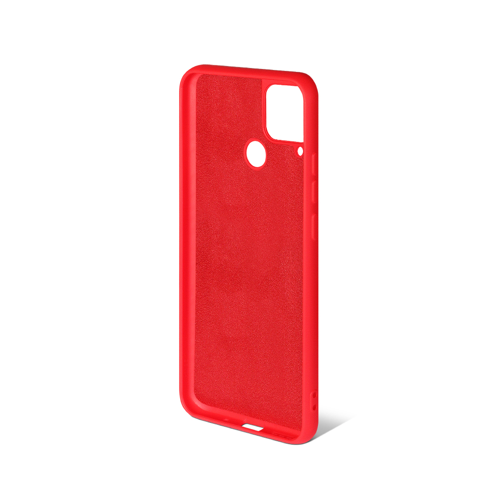 

Чехол-накладка DF для смартфона Realme C15, силикон, микрофибра, красный (rmOriginal-06)