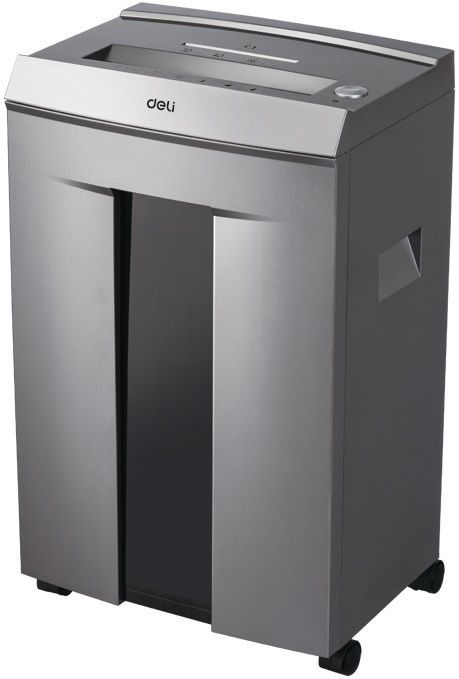 

Шредер Deli 9906, секретность 5/P-5, фрагменты - 2 мм x 1.2 см, объем 30 л, кол-во листов до 16 шт., скрепки, скобы, карты, CD, серый/черный, 9906