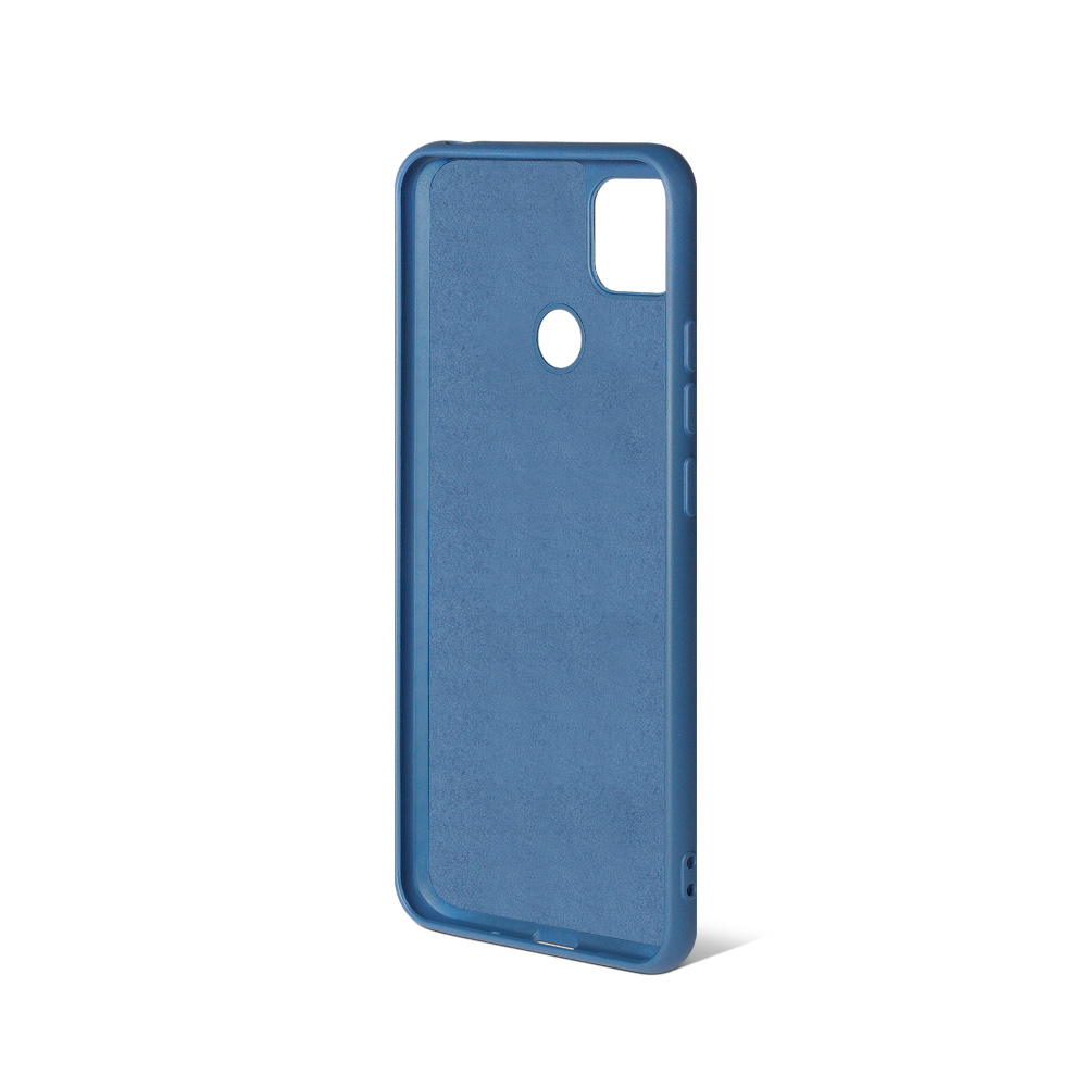 Чехол-накладка DF для смартфона Xiaomi Redmi 9C, силикон, микрофибра, синий (xiOriginal-14)