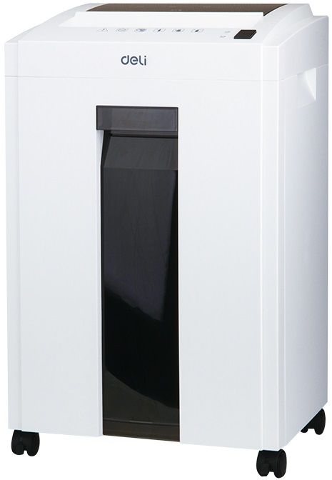 

Шредер Deli 9952, секретность 4/P-4, фрагменты - 4ммx2.5см, 23л, 10 листов, скрепки, скобы, карты, белый/черный, 9952