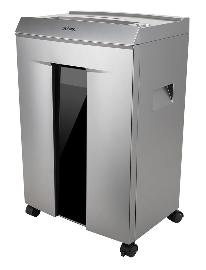 

Шредер Deli 9958, секретность 4/P-4, фрагменты - 4 мм x 3 см, объем 20 л, кол-во листов до 10 шт., скрепки, скобы, серый/черный, 9958