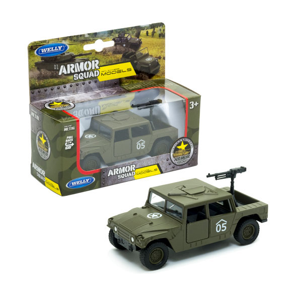 

Автомобиль Welly "Военный автомобиль с пулемётом", камуфляж (99198), "Военный автомобиль с пулемётом"
