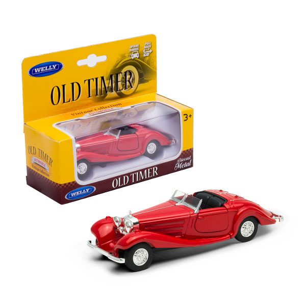 

Автомобиль Welly "Mercedes-Benz 500K", 12 см, красный (98879), "Mercedes-Benz 500K"