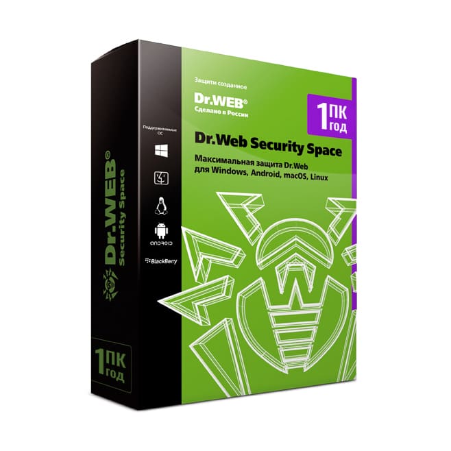 Антивирус Dr.Web Security Space, продление