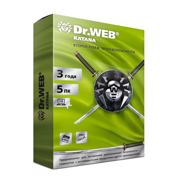 Антивирус Dr.Web Katana, продление
