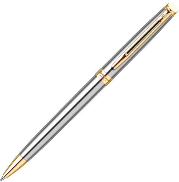 

Ручка шариковая автомат Waterman Hemisphere Stainless Steel GT, синий, нержавеющая сталь, подарочная упаковка (S0920370), Hemisphere Stainless Steel GT